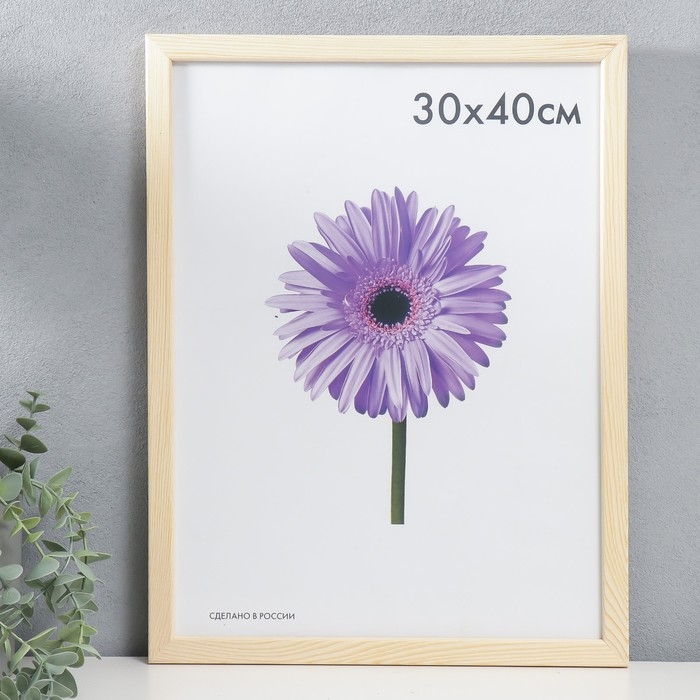 Фоторамка дерево Sasha 30х40 см неокрашенная (пластиковый экран) Фоторамка дерево Sasha 30х40 см неокрашенная (пластиковый экран)