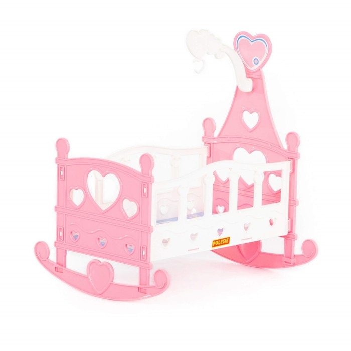 Кроватка-качалка для кукол сборная, 8 элементов, в пакете, МИКС Кроватка-качалка для кукол сборная, 8 элементов, в пакете, МИКС