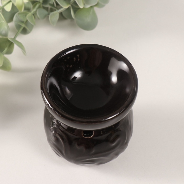 Аромалампа керамика  Аромалампа керамика "Геометрия и растительность" МИКС 7,5х8,5х9 см