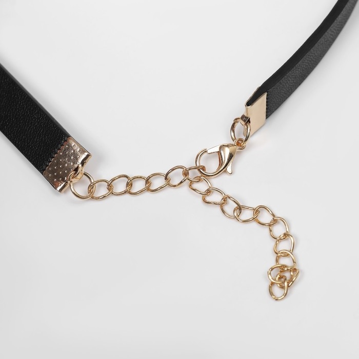 Чокер «Цепь» модерн, цвет чёрный в золоте,41 см Чокер «Цепь» модерн, цвет чёрный в золоте,41 см