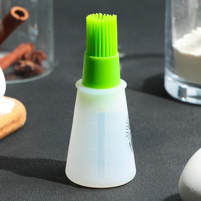 Кисть для масла «Авокадо», 11.8х5.2 см, силикон, цвет зеленый Кисть для масла «Авокадо», 11.8х5.2 см, силикон, цвет зеленый