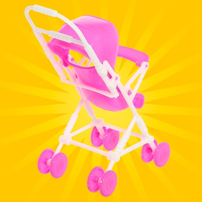 Кукла малышка «Алина» с коляской, цвета МИКС Кукла малышка «Алина» с коляской, цвета МИКС