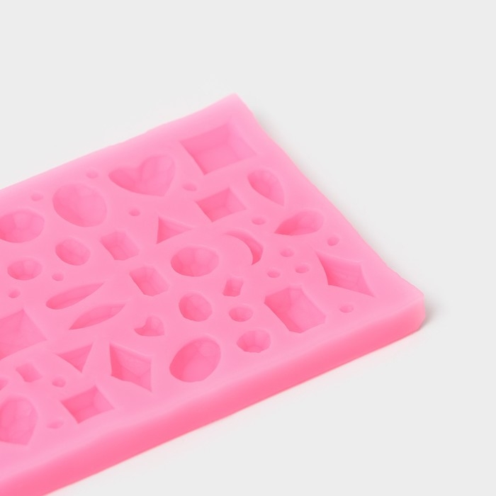 Молд «Драгоценные камни», силикон, 11×7 см, цвет МИКС Молд «Драгоценные камни», силикон, 11×7 см, цвет МИКС