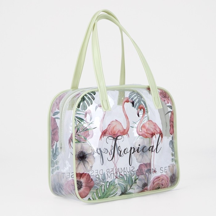 Косметичка на молнии, цвет зелёный Косметичка на молнии, цвет зелёный