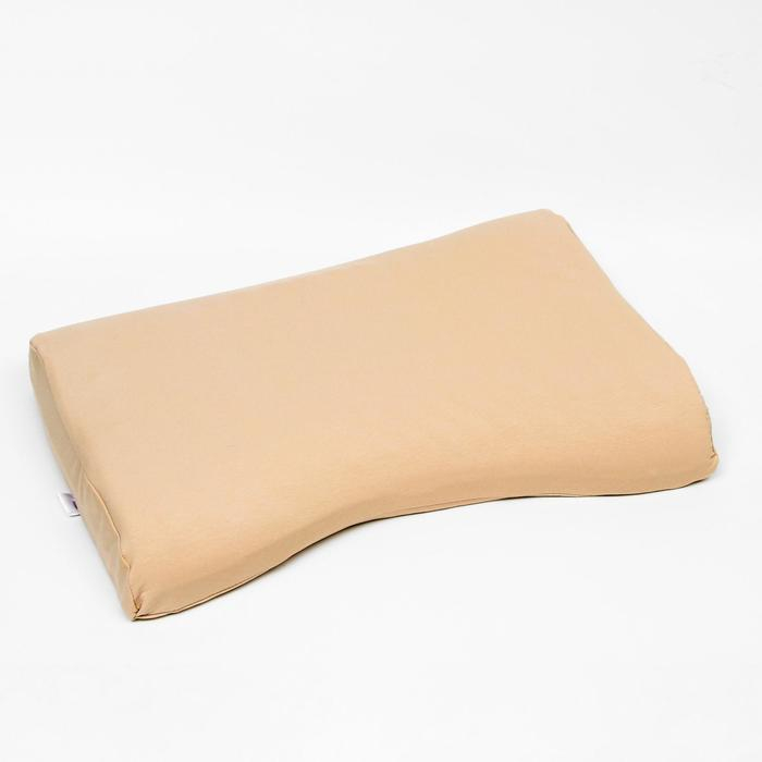 Подушка ортопедическая НТ-ПС-07  Подушка ортопедическая НТ-ПС-07 "Массажная", для взрослых, с эффектом памяти и выемкой под плечо, 55x36 см, валики 10/7 см