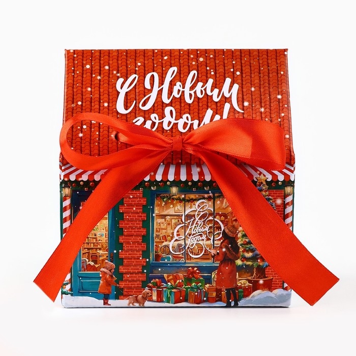 Коробка подарочная новогодняя складная « С Новым годом! », 15 х 18 х 10 см, Новый год Коробка подарочная новогодняя складная « С Новым годом! », 15 х 18 х 10 см, Новый год