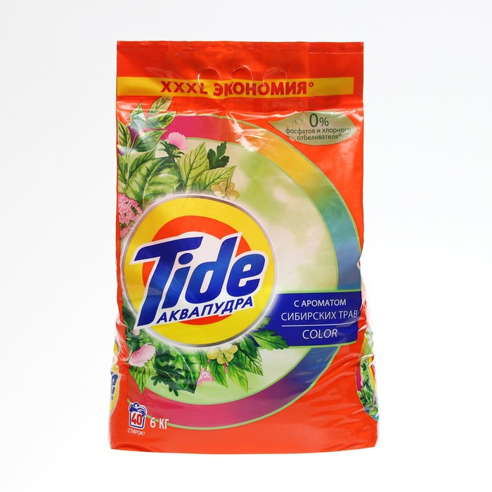 Стиральный порошок Tide Color  Стиральный порошок Tide Color "Сибирские травы", автомат, 6 кг