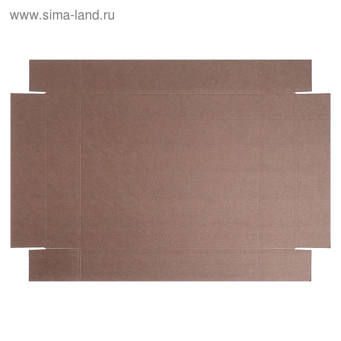 Коробка сборная без печати крышка-дно бурая без окна 37 х 32 х 7 см Коробка сборная без печати крышка-дно бурая без окна 37 х 32 х 7 см