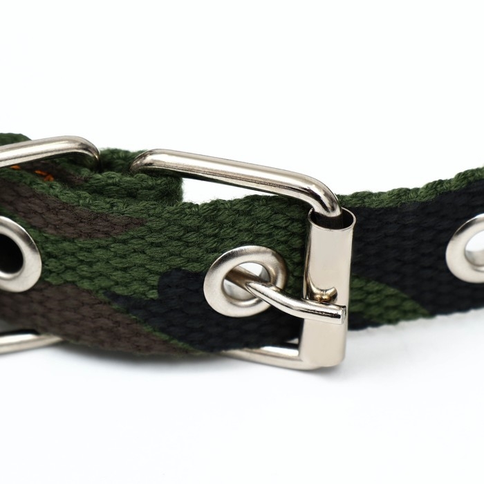 Ошейник брезентовый однослойный Ошейник брезентовый однослойный "Камуфляж", 52 х 2 см