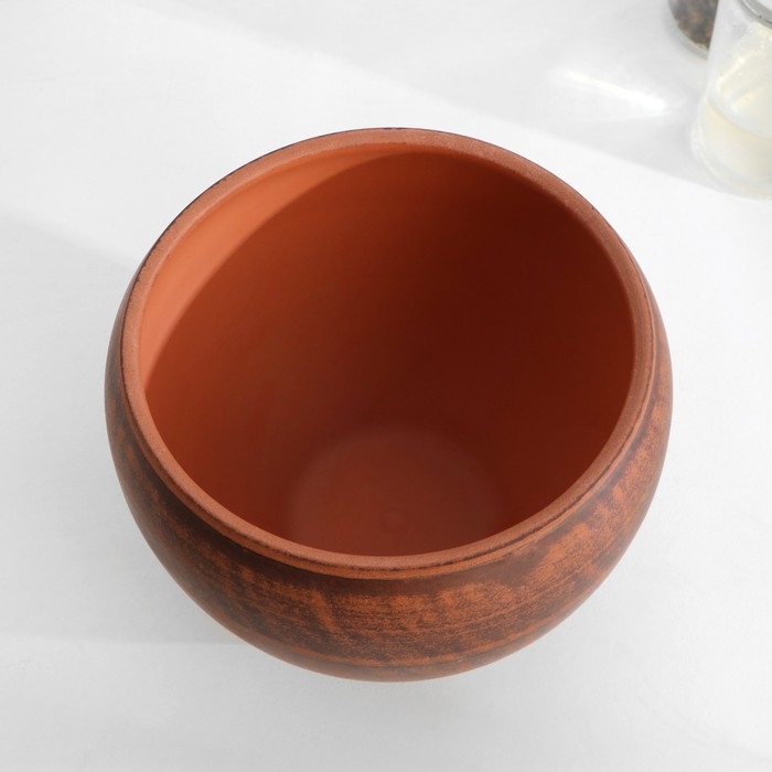 Горшок для жаркого №2  Горшок для жаркого №2 "Гладь" 0,55 л, 11 х 12 х 12 см