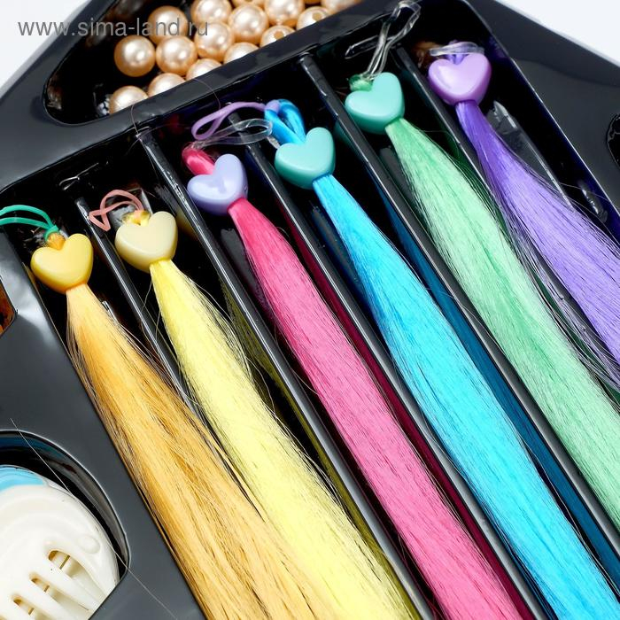 Набор парикмахера «Плетём косы» с аксессуарами для волос Набор парикмахера «Плетём косы» с аксессуарами для волос