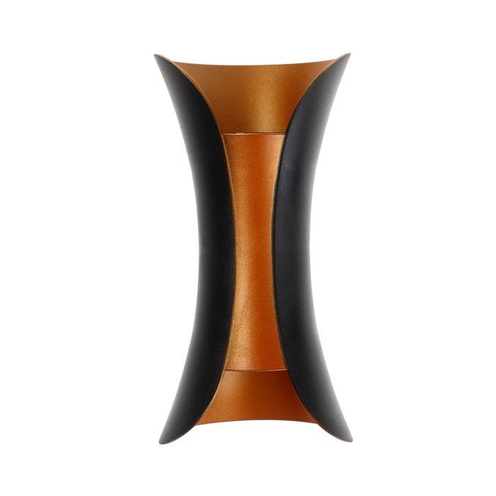 Светильник фасадный «Элегант», FSD-035, 10Вт, 3000К, 1 луч, IP65, 220В, пласт., черно-золот.   10084 Светильник фасадный «Элегант», FSD-035, 10Вт, 3000К, 1 луч, IP65, 220В, пласт., черно-золот.   10084