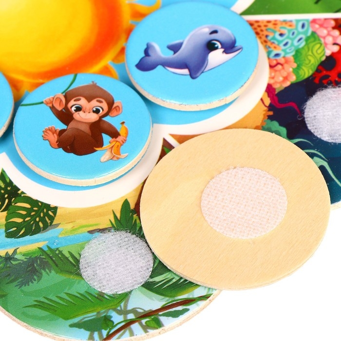 Игрушка на липучках «Мама, малыш, жилище» Игрушка на липучках «Мама, малыш, жилище»