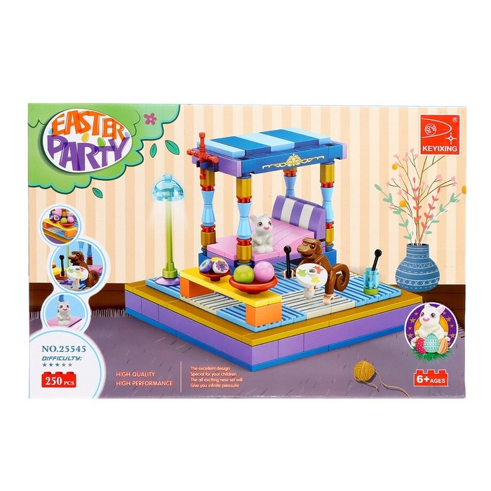 Конструктор «Весна. Спальня и зверята», 250 деталей Конструктор «Весна. Спальня и зверята», 250 деталей