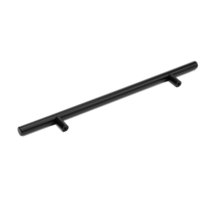 Ручка рейлинг ТУНДРА,  нерж. сталь, d=12 мм, м/о 192 мм, цвет черный, фасовка 500 Ручка рейлинг ТУНДРА,  нерж. сталь, d=12 мм, м/о 192 мм, цвет черный, фасовка 500