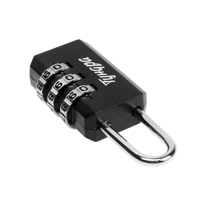 Замок навесной кодовый ТУНДРА ZK003, черный Замок навесной кодовый ТУНДРА ZK003, черный