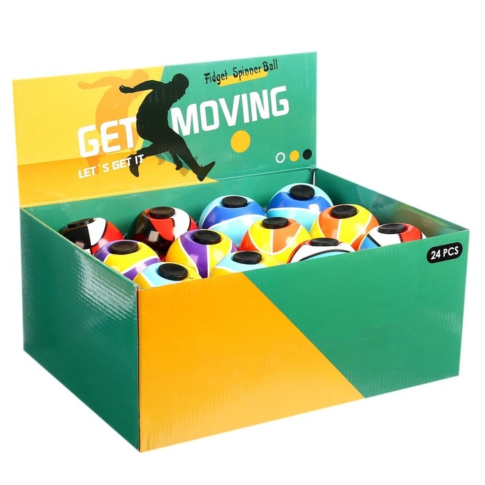 Мяч «Удача», со спиннером, цвета МИКС Мяч «Удача», со спиннером, цвета МИКС