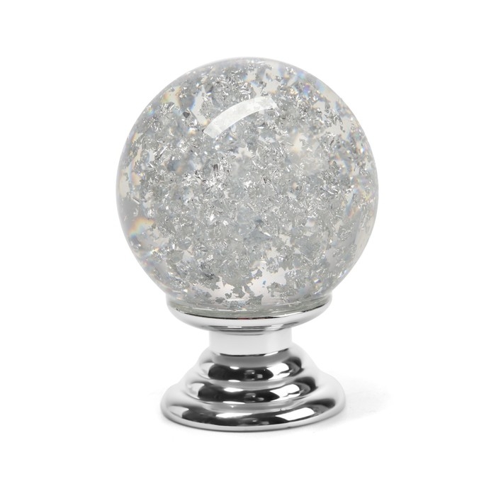 Ручка кнопка CAPPIO PK106, D=25 мм, пластик, цвет хром Ручка кнопка CAPPIO PK106, D=25 мм, пластик, цвет хром