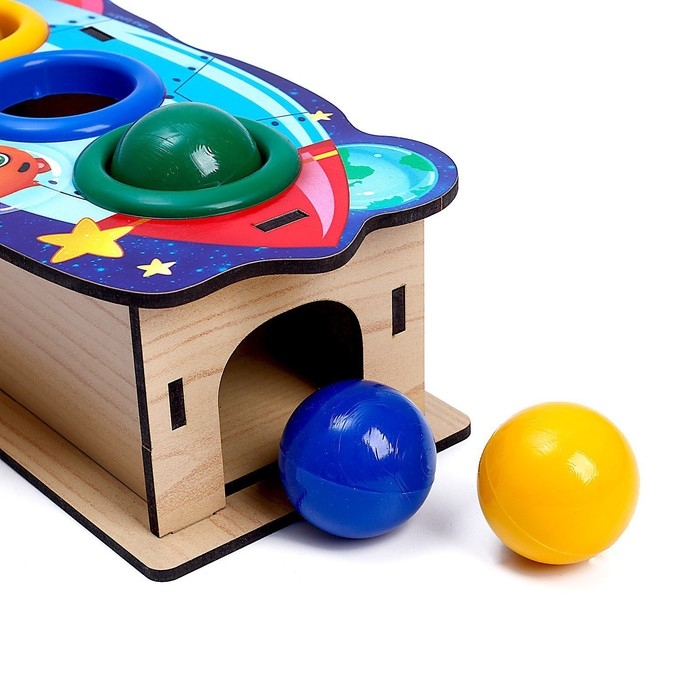 Стучалка «Ракета», 3 шарика Стучалка «Ракета», 3 шарика