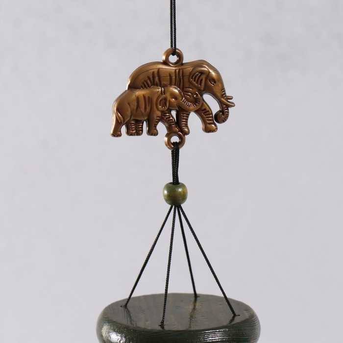 Музыка ветра металл Музыка ветра металл "Африканский слон" 5 трубочек 51х6,5 см