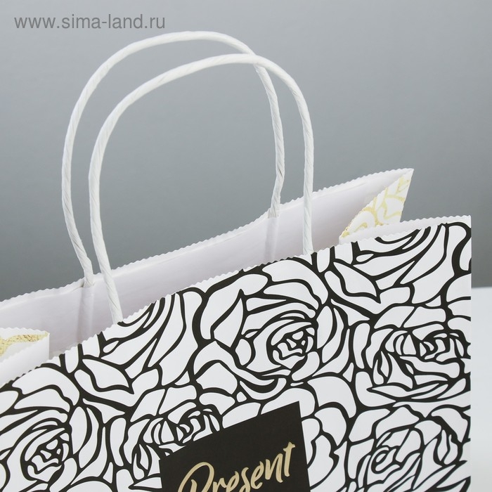 Пакет подарочный крафтовый, упаковка, «Present for you», 25 х 22 х 12 см Пакет подарочный крафтовый, упаковка, «Present for you», 25 х 22 х 12 см