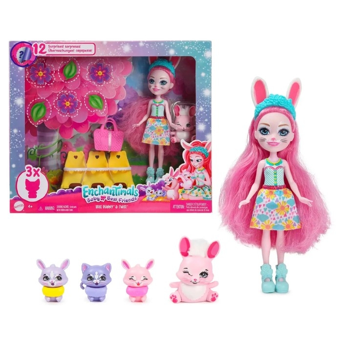 Игровой набор «Энчантималс. Бри Банни и Твист — лучшие друзья малышей» Игровой набор «Энчантималс. Бри Банни и Твист — лучшие друзья малышей»