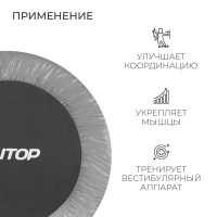 Батут детский ONLITOP, d=91 см, цвет серый