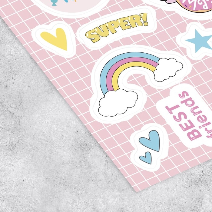 Наклейки детские в стикербуке «#ЕДИНОРОГИ», 8 листов, 14 х 21 см Наклейки детские в стикербуке «#ЕДИНОРОГИ», 8 листов, 14 х 21 см