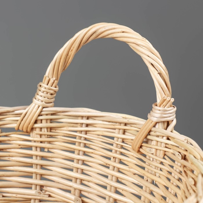 Корзина «Садовод», дно фанера:20×20, верх: 30×30, H=25/33 см, ручное плетение, ива Корзина «Садовод», дно фанера:20×20, верх: 30×30, H=25/33 см, ручное плетение, ива