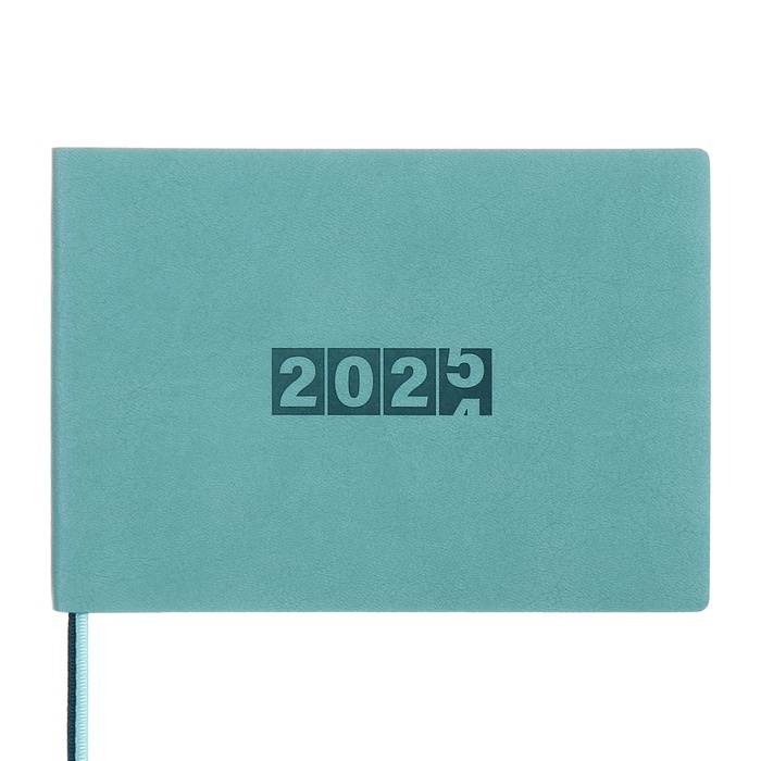 Еженедельник датированный 2025 года, 181х127 мм, 64 листа ESCALADA, мягкая обложка из искусственной кожи, блинтовое тиснение, кремовый блок 70 г/м², зелёный Еженедельник датированный 2025 года, 181х127 мм, 64 листа ESCALADA, мягкая обложка из искусственной кожи, блинтовое тиснение, кремовый блок 70 г/м², зелёный