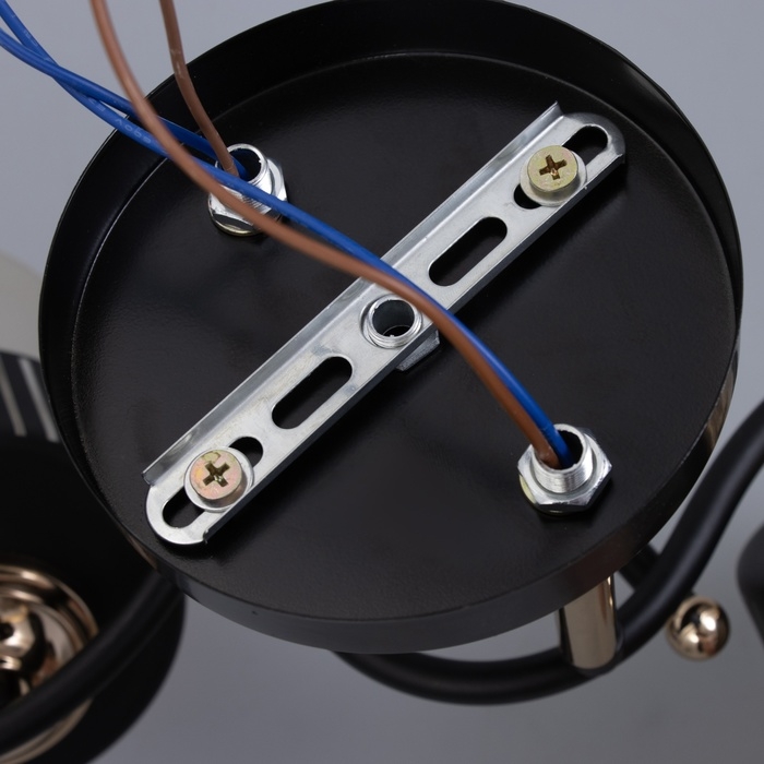 Люстра Люстра "Галион" 2хЕ27 40Вт черно-золотой 48х26 см