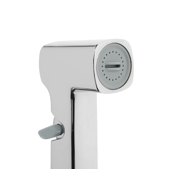 Гигиеническая лейка ZEIN Z4160, регулировка напора воды, пластик, цвет хром Гигиеническая лейка ZEIN Z4160, регулировка напора воды, пластик, цвет хром