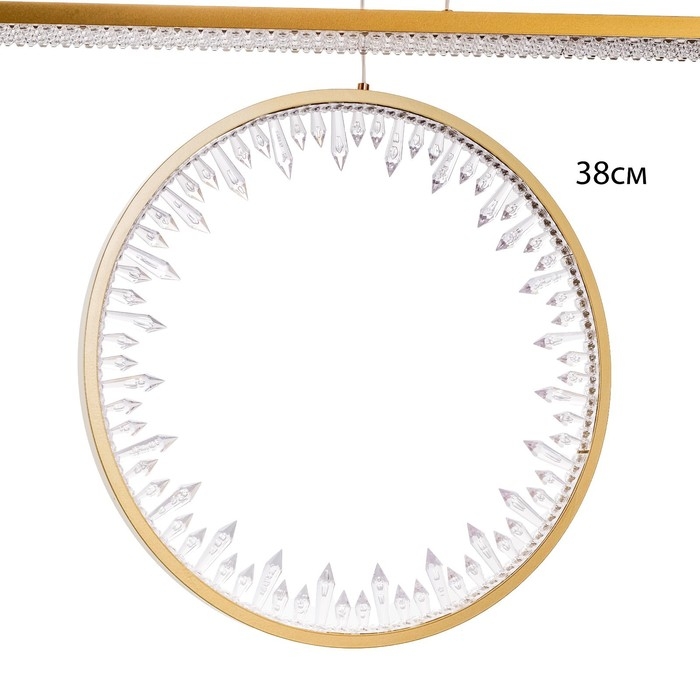 Светильник BayerLux Светильник BayerLux "Шари" LED 100Вт 4000К золото 115х10х38,5-120 см