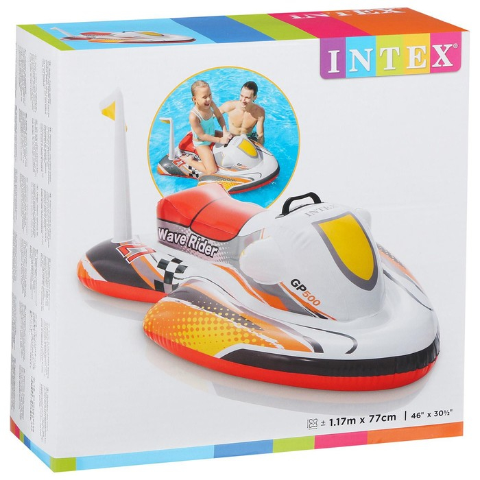 Игрушка надувная для плавания «Скутер» с ручками, 117 х 77 см, от 3 лет, 57520NP INTEX, цвет МИКС Игрушка надувная для плавания «Скутер» с ручками, 117 х 77 см, от 3 лет, 57520NP INTEX, цвет МИКС