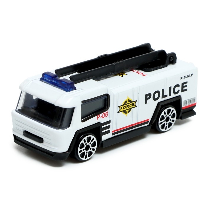 Машина металлическая «Спецслужбы», в банке, цвет МИКС Машина металлическая «Спецслужбы», в банке, цвет МИКС