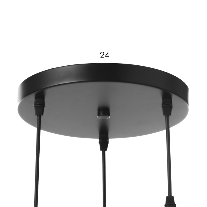 Светильник ЭкономСвет Светильник ЭкономСвет "Фиори" 3x40Вт E27 черный-золото 42х42х78 см.