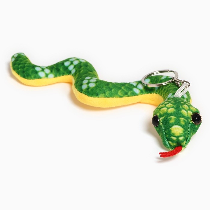 Новый год! Мягкая игрушка «Змейка» на брелоке, 18 см, цвет МИКС Новый год! Мягкая игрушка «Змейка» на брелоке, 18 см, цвет МИКС