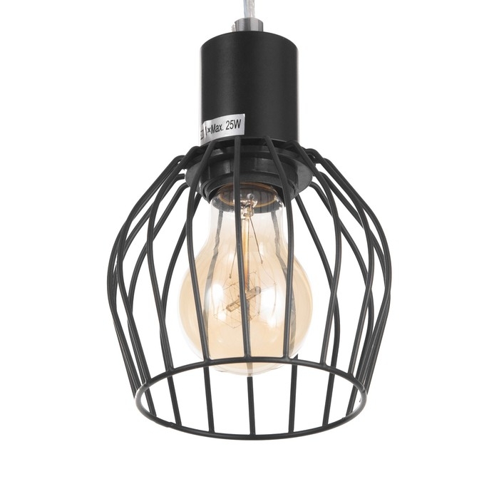 Светильник подвесной Светильник подвесной "Лофт" 1х25Вт Е27 Чёрный 12х116х11