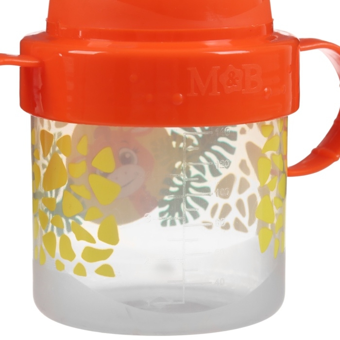 Поильник детский с твёрдым носиком «Жирафик», 140 мл., с ручками, цвет оранжевый Поильник детский с твёрдым носиком «Жирафик», 140 мл., с ручками, цвет оранжевый