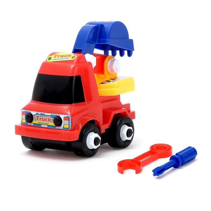 Пластмассовый конструктор «Стройтехника», 20 деталь, МИКС Пластмассовый конструктор «Стройтехника», 20 деталь, МИКС