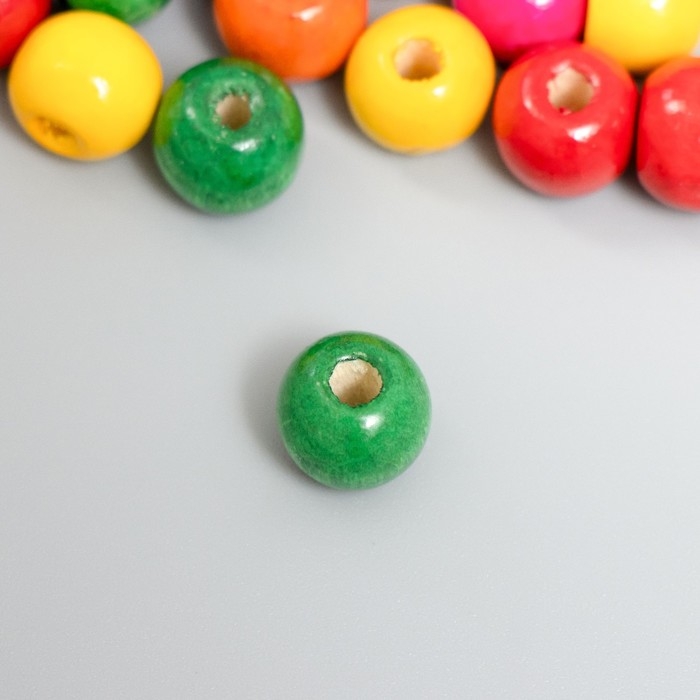 Бусины для творчества дерево Бусины для творчества дерево "Разноцветные" набор 30 гр 1х1 см