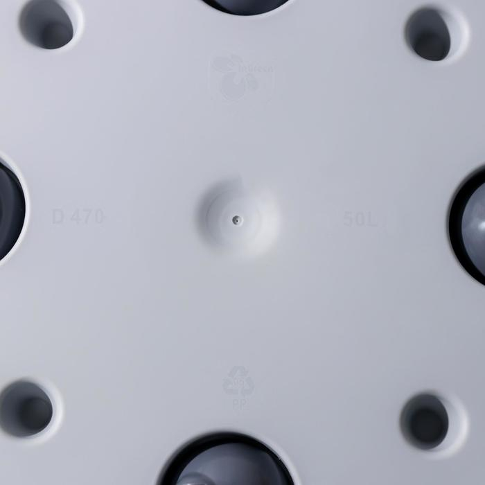 Кашпо для цветов со вставкой Rattan, 50 л (27 л), цвет МИКС Кашпо для цветов со вставкой Rattan, 50 л (27 л), цвет МИКС