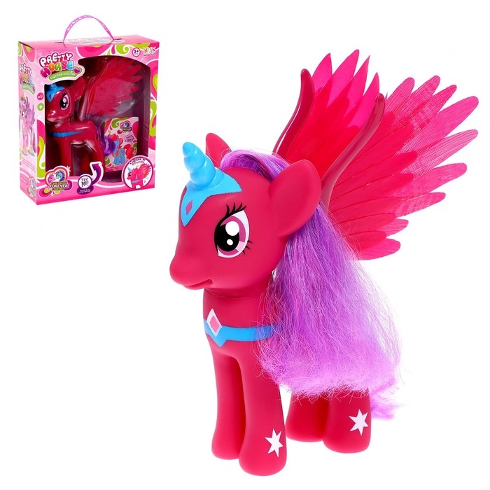 Пони «Красотка» с крыльями, звук, свет, МИКС Пони «Красотка» с крыльями, звук, свет, МИКС