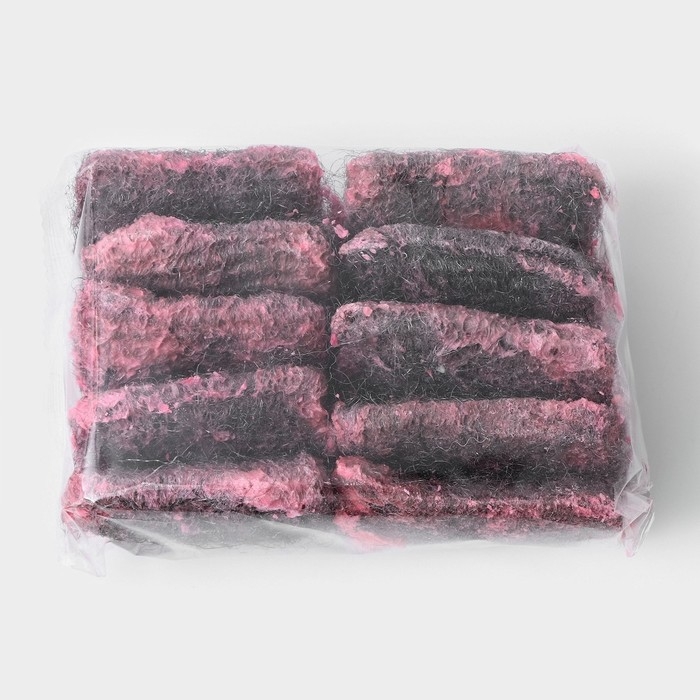 Губки для посуды Доляна, 10 шт, с мылом, ультратонкое металлическое волокно, квадратные, аромат роз Губки для посуды Доляна, 10 шт, с мылом, ультратонкое металлическое волокно, квадратные, аромат роз