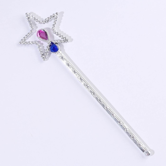 Корона, волшебная палочка и цветные пряди новогодние &laquo;Самой волшебной девочке&raquo;, на Новый год, 4 предмета