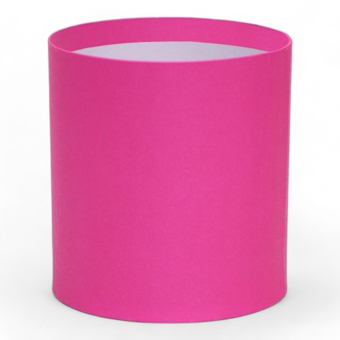 Набор круглых коробок 2в1 , Набор круглых коробок 2в1 ,"Фуксия", без крышки, 10 х 10 х 10,5 см