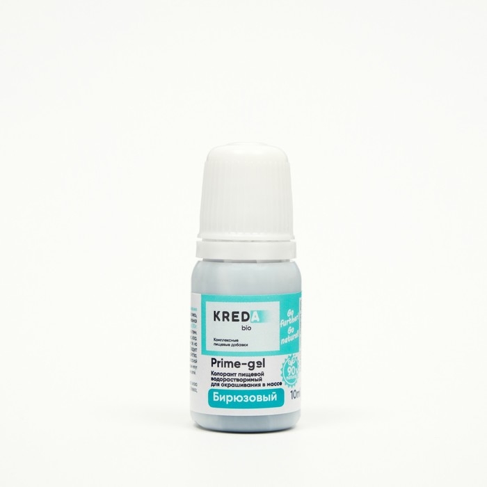 Краситель пищевой Prime-gel, водорастворимый, бирюза, 10 мл Краситель пищевой Prime-gel, водорастворимый, бирюза, 10 мл