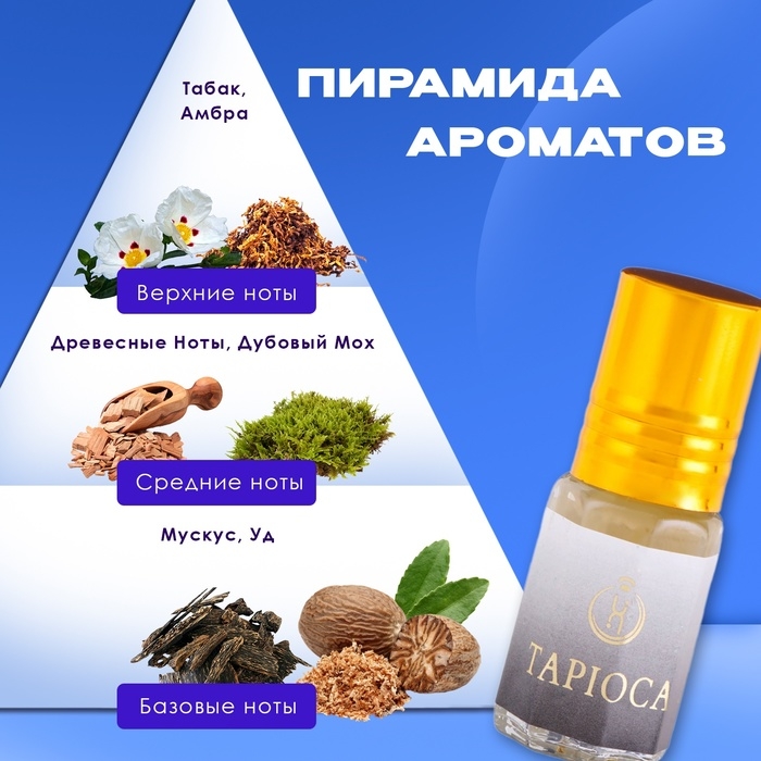 Духи масляные мужские Tapioca, 3 мл Духи масляные мужские Tapioca, 3 мл