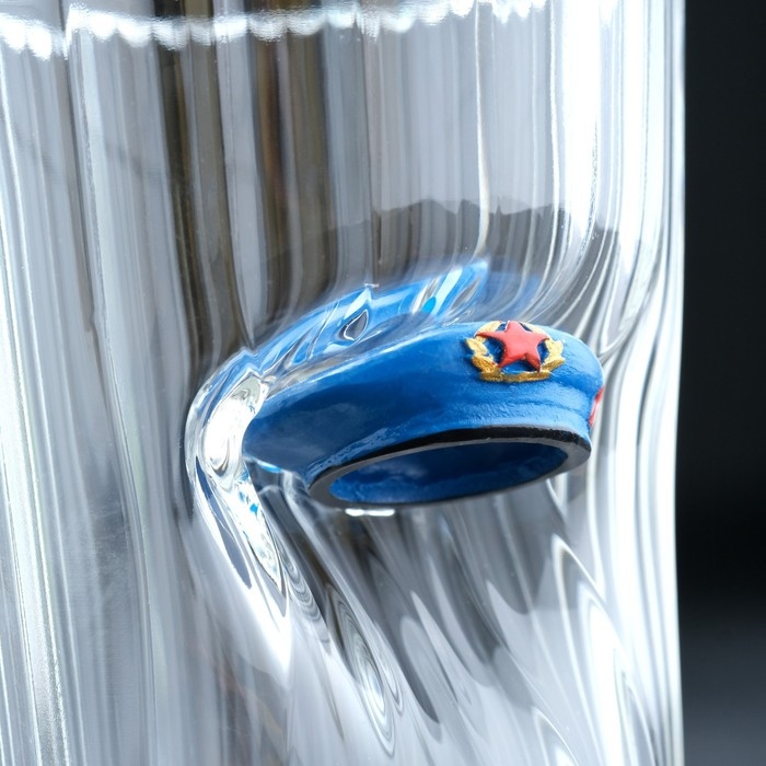 Стакан Стакан "Непробиваемый. ВДВ", берет, граненый, 250 мл