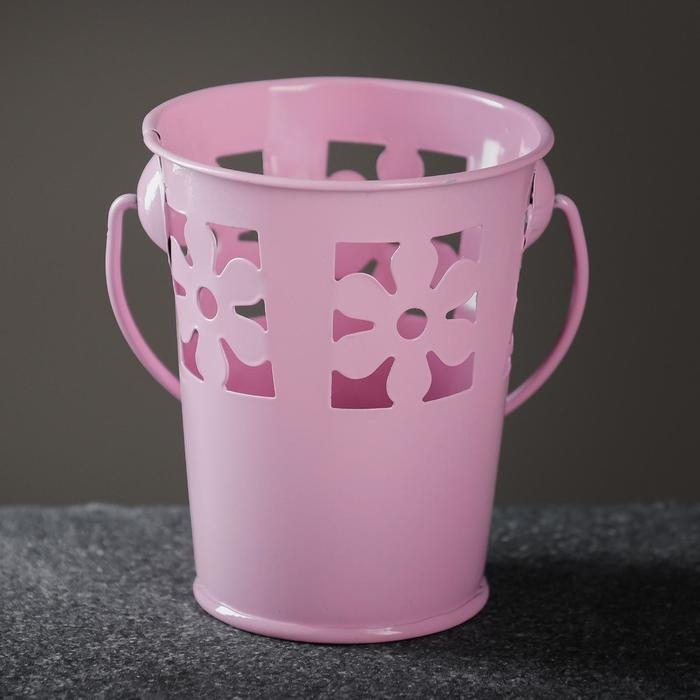 Набор кашпо  Набор кашпо "Ведерко" 7х8см / 3шт, МИКС